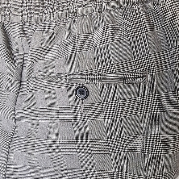 H&M Gray Glen Plaid Trouser Office Jogger Work Pant Womens Slim‎ Fit Size XS - Picture 9 of 11
